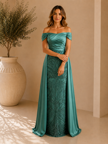 Vestido Aurora verde sage