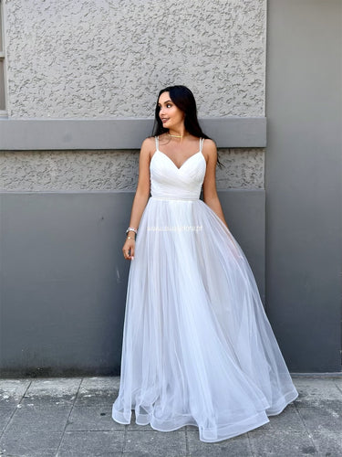 Vestido de cerimónia Mallory Branco | Swagstore