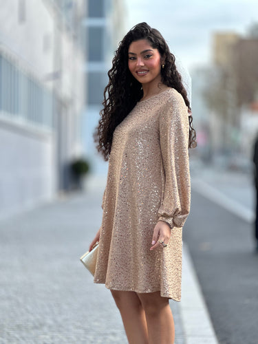 Vestido Kate dourado