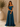 Vestido Aurora azul petróleo