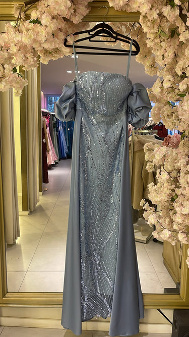 Vestido Gabriela azul claro