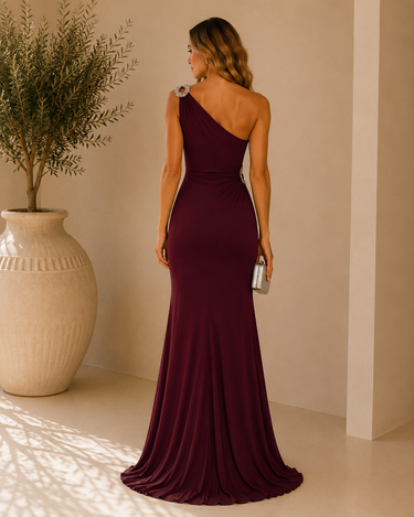Vestido Vénus Bordeaux