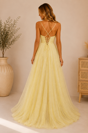 Vestido Benedita amarelo