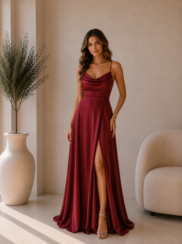 Vestido savanah bordeaux