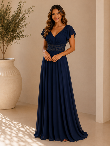 Vestido Tyra azul navy