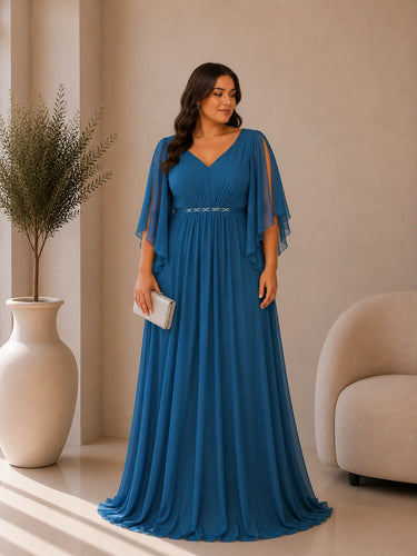Vestido Juliana curve XL azul petróleo