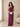 Vestido Dafne Bordeaux