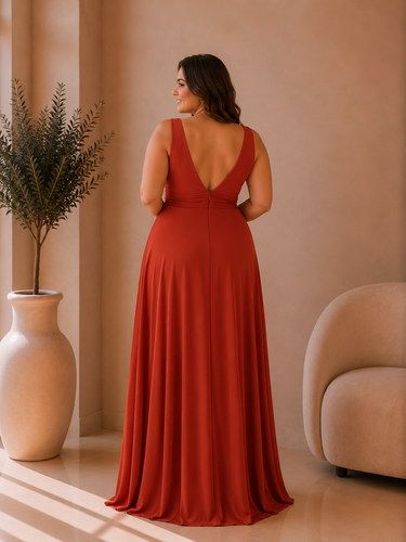 Vestido Bless XL terracota