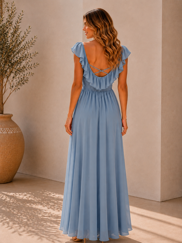 Vestido Raquel azul claro