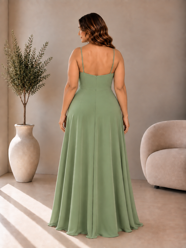 Vestido Dora XL verde-azeitona, fotografia adicional 3