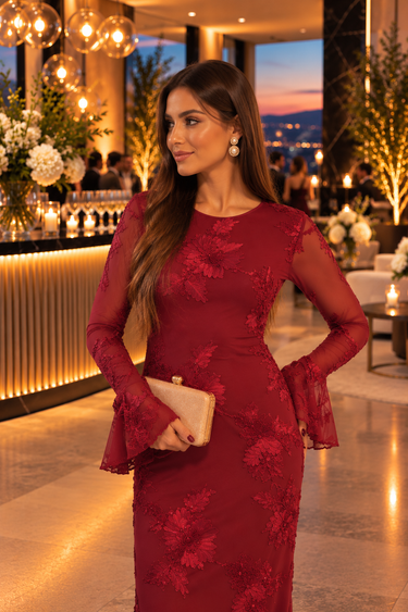 Vestido Berlim vermelho