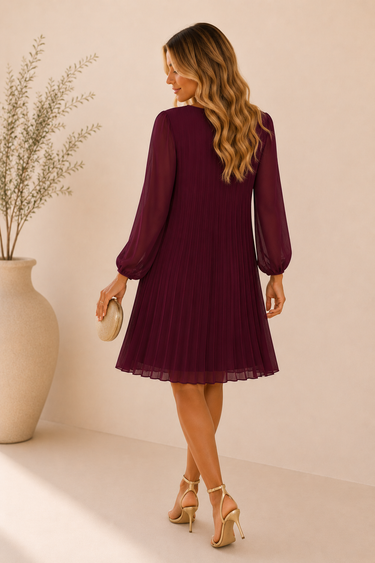 Vestido Elys bordeaux