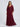 Vestido Juliana bordeaux Xl
