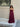 Vestido Isis bordeaux, fotografia 5 do modelo