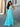Vestido DALILA AZUL TURQUESA