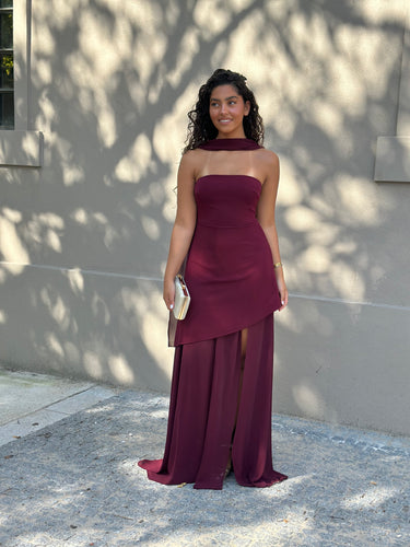 Vestido Madison Bordeaux
