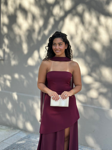 Vestido Madison Bordeaux