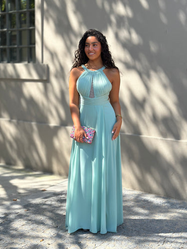 Vestido Luzia verde sage
