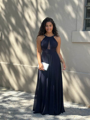 Vestido Luzia azul navy