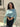 Poncho em chiffon verde sage