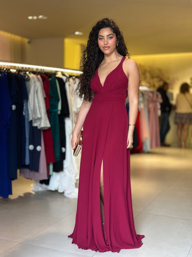Vestido Sunny bordeaux
