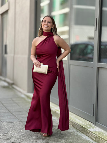 Vestido Ashley bordeaux