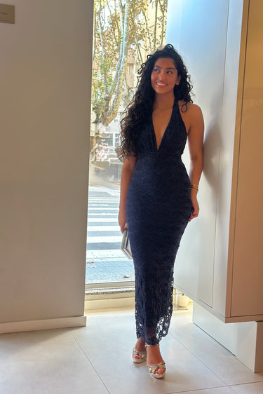 Vestido marta azul navy
