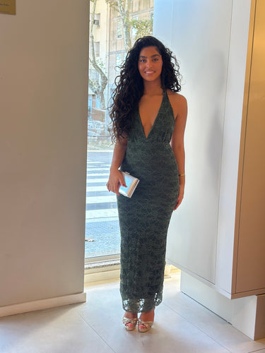Vestido marta verde olive