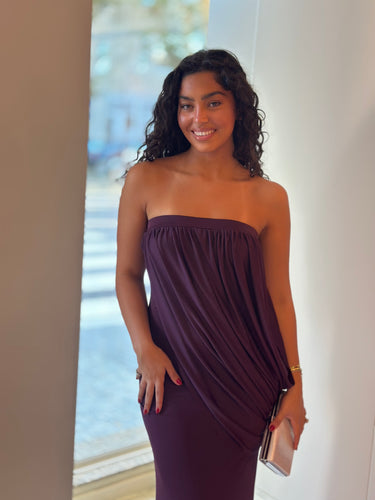Vestido Ginny ameixa