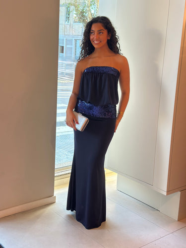 Vestido Becky azul navy