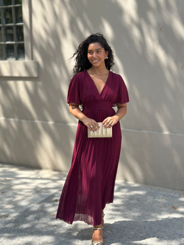 Vestido Carina Bordeaux
