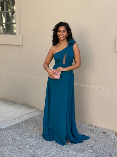 Vestido Lara azul PETRÓLEO