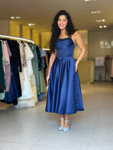 Vestido Mini Catarina azul navy