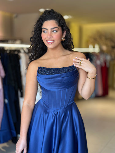 Vestido Mini Catarina azul navy