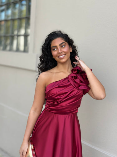 Vestido Angie Bordeaux