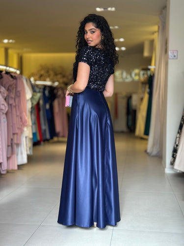 Saia Nicole azul navy