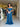 Vestido Aurora azul petróleo