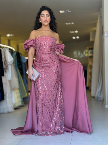 Vestido Gabriela rosa