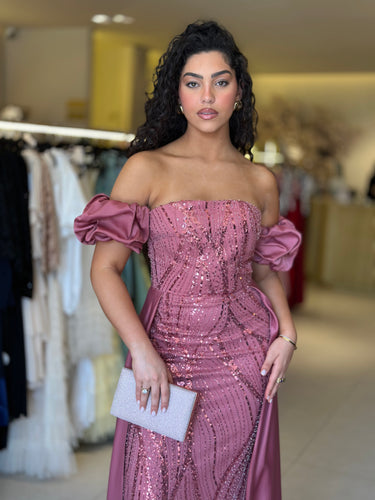 Vestido Gabriela rosa