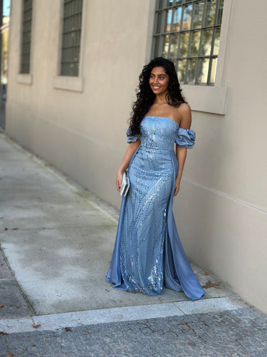 Vestido Gabriela azul claro