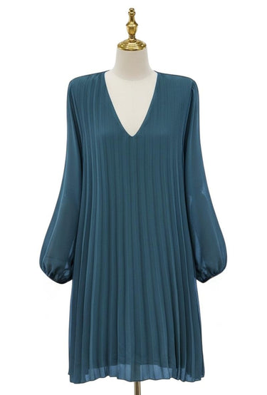 Vestido Elys azul petróleo