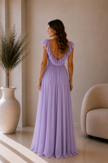 Vestido Raquel lilás