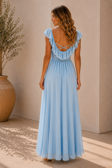 Vestido Raquel azul claro