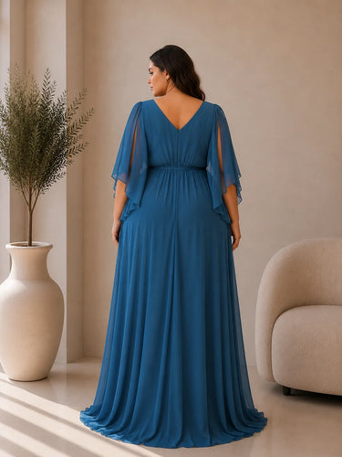 Vestido Juliana curve XL azul petróleo