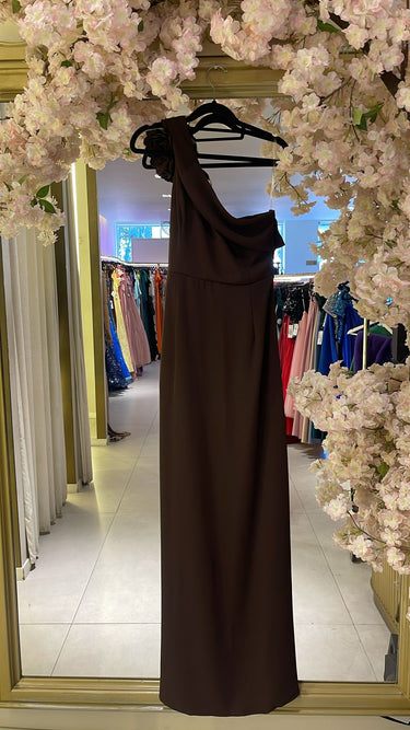 Vestido Dafne castanho