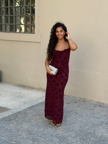 Vestido LUISA bordeaux