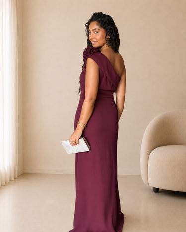 Vestido Dafne Bordeaux