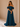 Vestido Gabriela azul petróleo