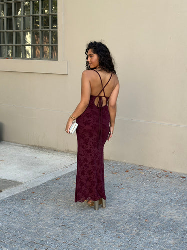 Vestido LUISA bordeaux