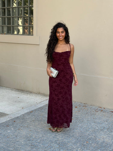 Vestido LUISA bordeaux